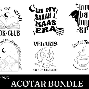 Lot Acotar SVG, lot Acotar Velaris SVG, svg Sarah J Maas, chemise Acotar, Acotar png