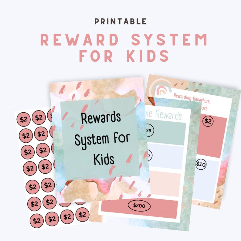Printable Reward System for Kids Chore Chart Kids Chore - Etsy