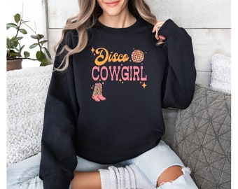 Cowgirl SVG, Disco Cowgirl PNG, Disco Cowgirl SVG, Western svg, Cowgirl svg, Cowgirl svg, Cowboystiefel, Cowboyhut, Disco Cowgirl Shirt
