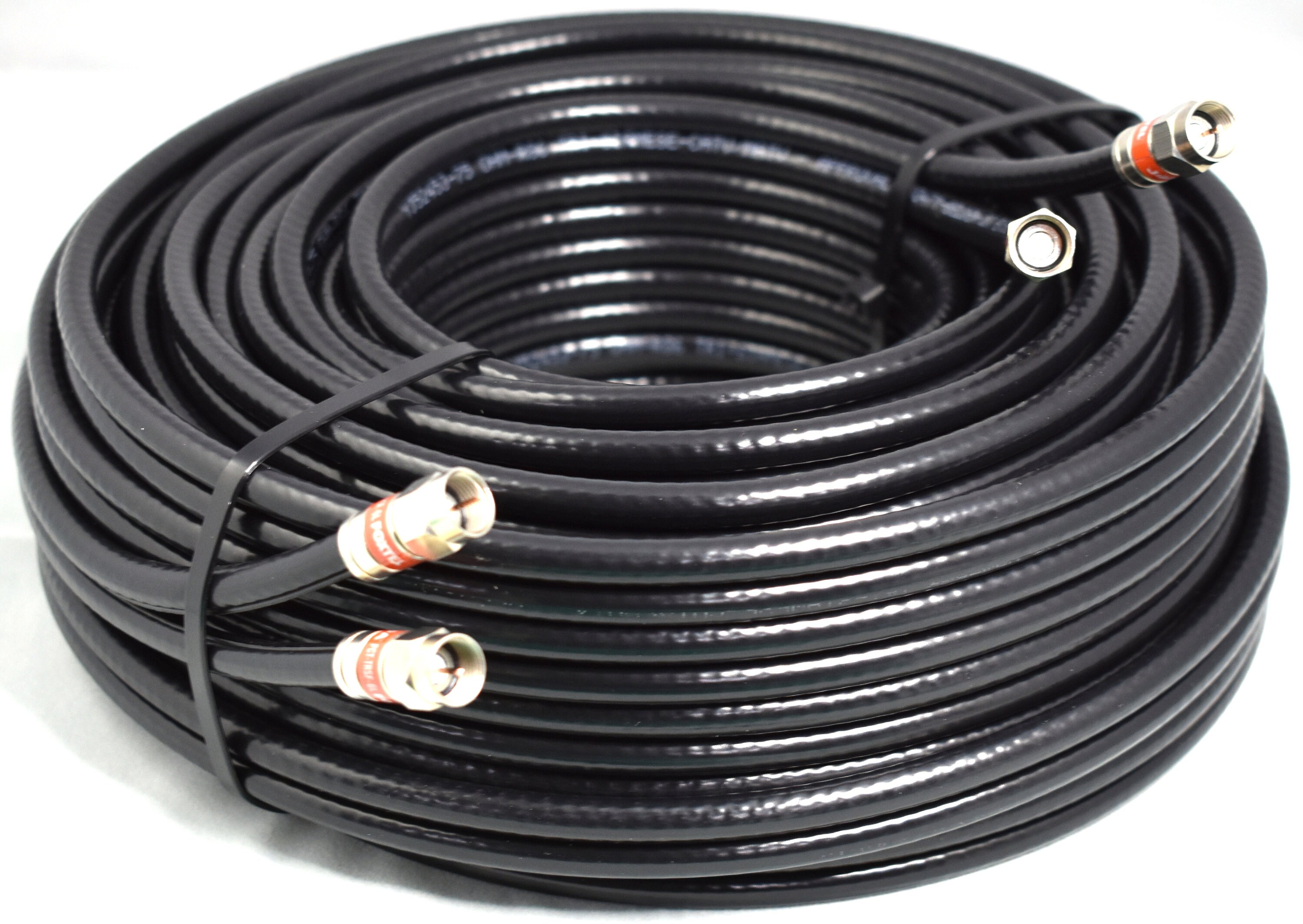 Belden Siamese RG6 Quad Shield Coax Satellite Cable Foxtel Approved 0