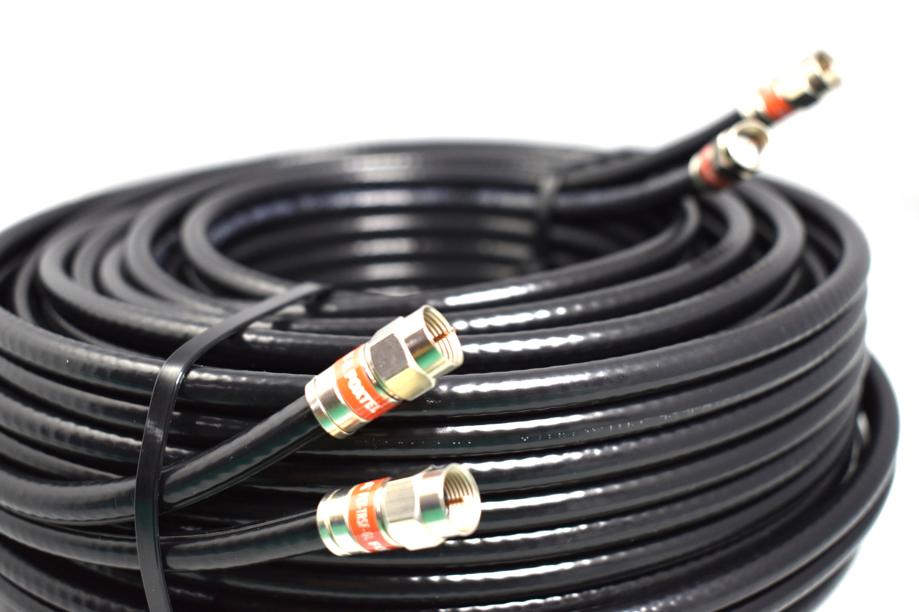 Belden Siamese RG6 Quad Shield Coax Satellite Cable Foxtel Approved 0