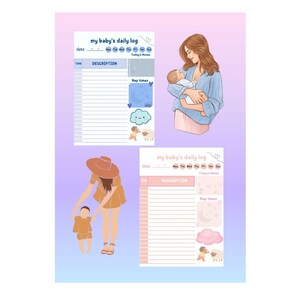 Printable Baby Daily Log Newborn Daily Schedule Baby Daily - Etsy