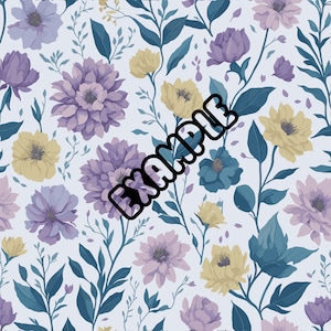 Watercolor Vase Flower Pattern
