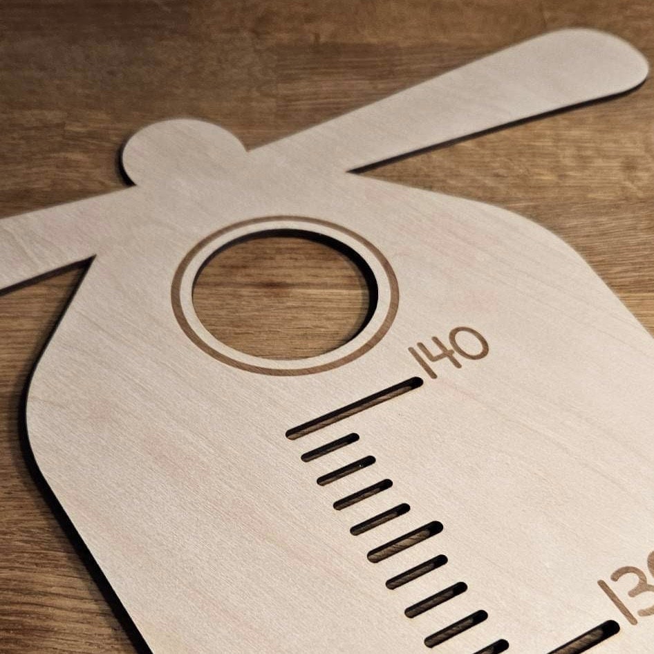 Laser Cut File Airplane Laser Cut File Growth Ruler With Name CM ...
