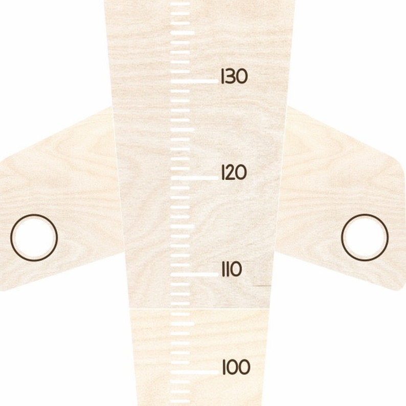Laser Cut File Airplane Laser Cut File Growth Ruler With Name CM ...