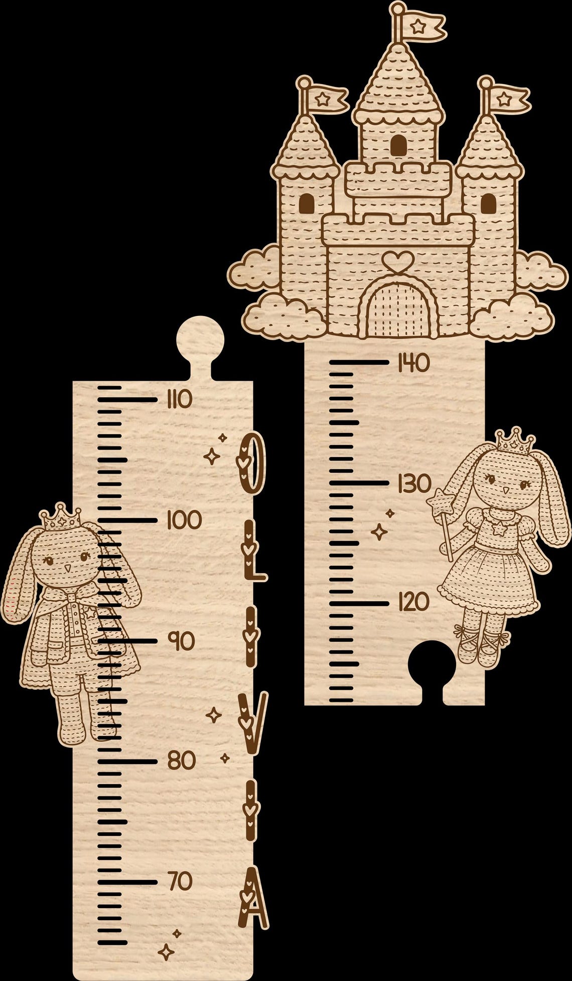 Princess Castle Growth Chart SVG | Laser Cut Height Chart File | Kids ...