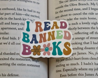 Read banned books sticker