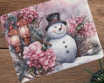 Snowman Kids Puzzle | 30-Piece Toddler Jigsaw with Large Safe Pieces
