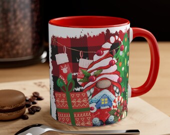 Charming Ceramic Gnome Mug: Whimsical Christmas Decor for Cozy Mornings. Embrace the Holiday Spirit with Every Sip!