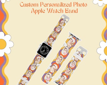 Custom Photo Apple Watch Band, Personalized Thermo Elastomer Strap