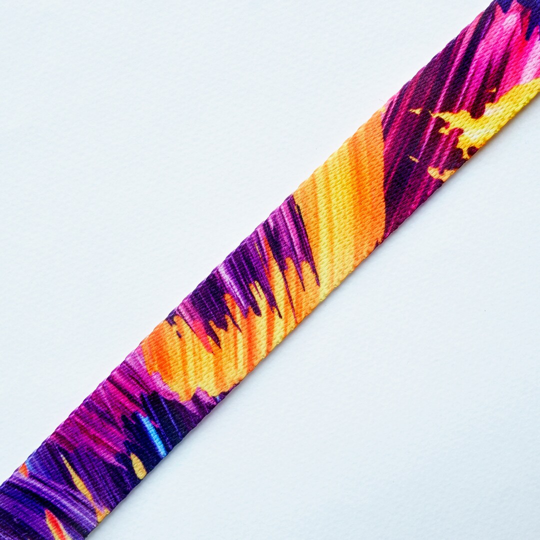 Strong bing for Dog Accessories, Abstract Purple Pattern, 1'' 25mm