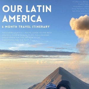 Guia de viagem definitivo de 38 páginas para mochilar na América Latina: explore o México, a Guatemala e muito mais - sua rota completa e dicas essenciais!