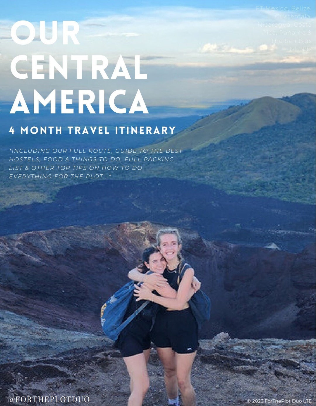 Central America Travel Itinerary/guide Etsy UK