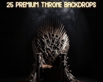 Zestaw tła Regal Thrones | Majestatyczne ustawienia inspirowane Grą o tron