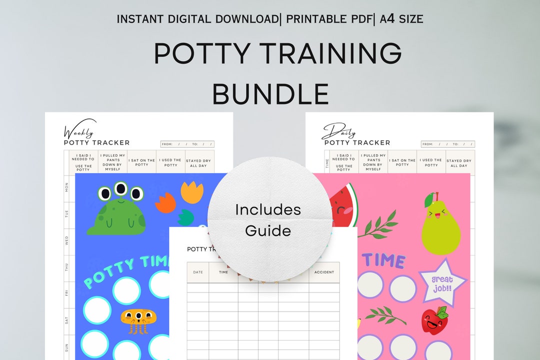 Potty Training Tracker Printable, Toilet Training Tracker, Potty