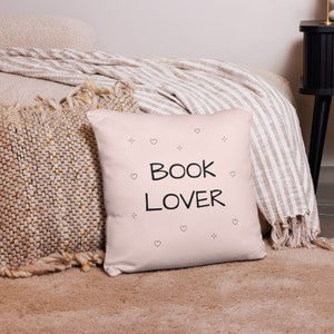 Buchliebhaber Kissen, Buchliebhaber Geschenk, Bücherwurm, Dekokissen, Geburtstagsgeschenk, Wohnkultur, Schlafzimmer