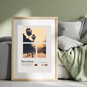 Impresión de Barcelona – España #20 | Decoración de paredes | Póster para dormitorios | cartel antiguo