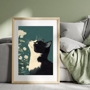 Impresión de gato #2 | Decoración de paredes | Póster | Póster para dormitorios | cartel de la vendimia | Cartel de viaje
