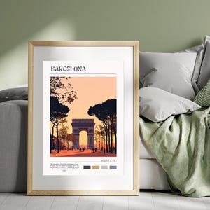 Impresión de Barcelona – España #17 | Decoración de paredes | Póster para dormitorios | cartel antiguo