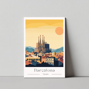 Impresión de Barcelona – España #5 | Decoración de paredes | Póster para dormitorios | cartel antiguo