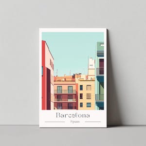 Impresión de Barcelona – España #8 | Decoración de paredes | Póster para dormitorios | cartel antiguo