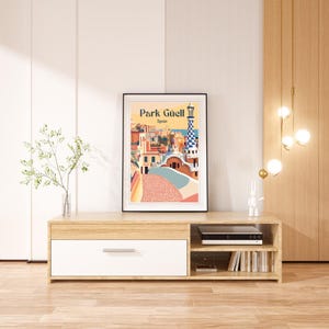 Impresión del Parque Güell, España #5 | Decoración de pared | Decoración de pared de viaje | Cartel de viaje | Póster Destino