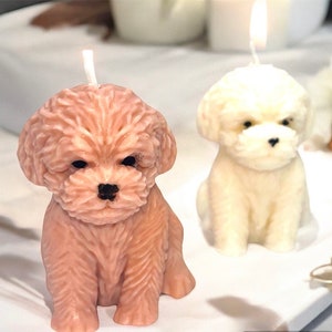 Organic Soy Candle- Dog body shape-Decoration idea-Perfect Gift