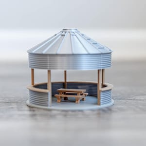 Grain bin Gazebo and Picnic Bench