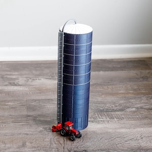 1/64 scale of a Farm Harvestore Silo 80&#39; tall 25&#39; Diameter 3d Printed