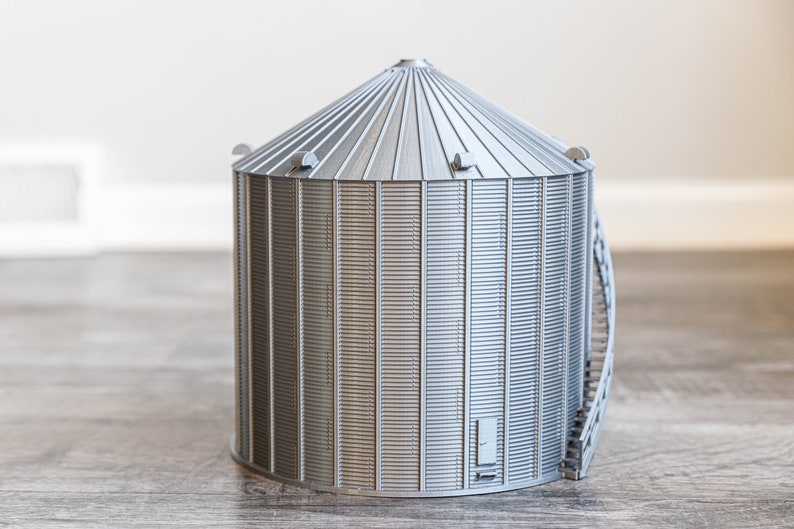 1/64 40,000 Bushel Grain Bin With Stairs 3d Printed Etsy
