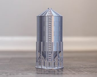 Tolva de grano de 1/64, 3300 bushels, 15 pies, 7 anillos, impresa en 3D