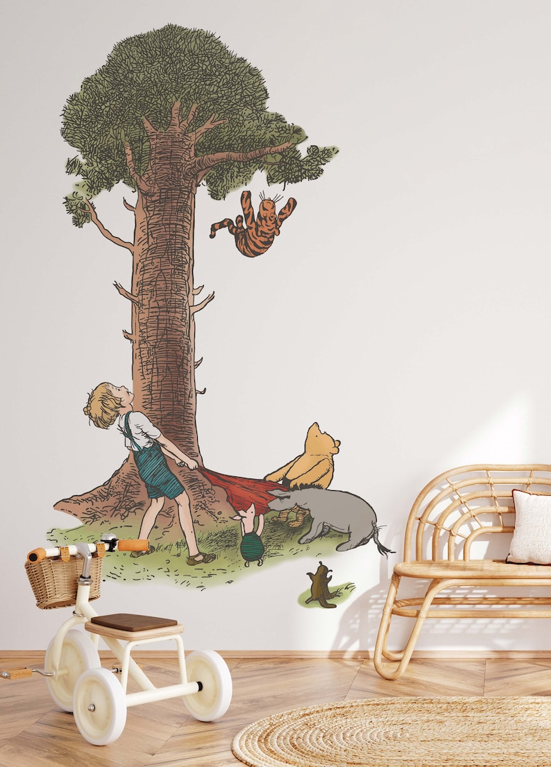 Removable Winnie the Pooh Wall Sticker Nursery Decor Classic Pooh Wall