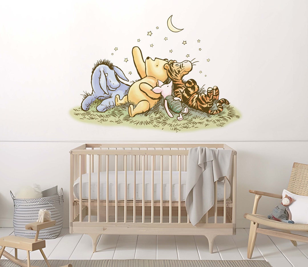 Winnie the Pooh Wall Art Disney Wall Decor Classic Pooh With Friends ...