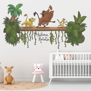 Lion King Nursery Wall Decal: Simba, Timon, Pumbaa Vinyl Stickers