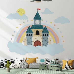 Princess Wall Decals Nursery Stickers Girls Wall Stickers Stickers For Boys Room Castle Wall Stickers Princess Wall Decals