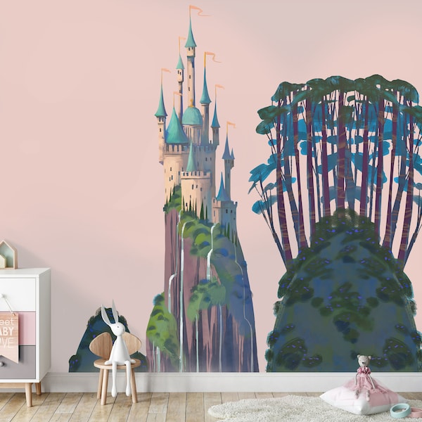 Princess Castle Wall Decal Etsy