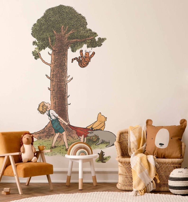 Removable Winnie the Pooh Wall Sticker Nursery Decor Classic Pooh Wall