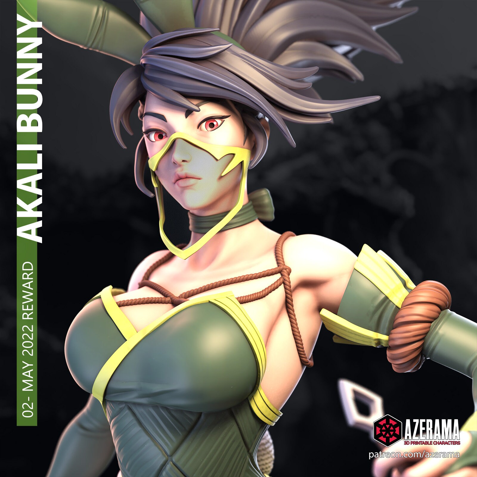 ArtStation - Headhunter Akali League of Legends Live Wallpaper