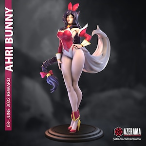 AHRI BUNNY 18yo  STL for 3D Printing
