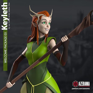 KEYLETH 18 anos STL para impressão 3D