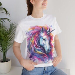 Whimsical Unicorn Shirt, Fantasy T-Shirt, Mythical Creature Top, Holiday Gift, Rainbow Graphic Shirt, Gift for Unicorn Lover, Birthday Gift
