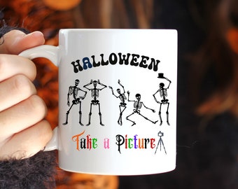 Halloween-skelettkaffemugg: Gåva till den kusliga säsongen (313 ml)