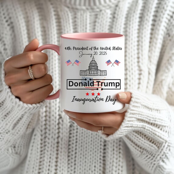 thumbnail interactive-video image 1 of Donald Trump 47th President Inauguration Day Coffee Mug - 2024 - Bliss Monkey Co. 1 of 5