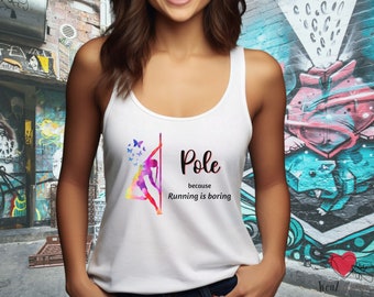 Pole Dance Therapy Tank Top Gift Pole Dancing Women Fun Birthday Gift Pole Dancer Shirt Pole Fitness Gift Her Pole Workout Shirt Dance Gym