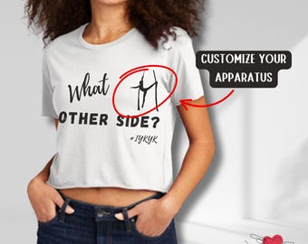 Customize Fun Saying Aerial Crop Top Shirt Aerialist Gift Pole Dancer T Insider Joke Cropped Tee Aerial Fitness Lyra Aerial Silk Circus Art