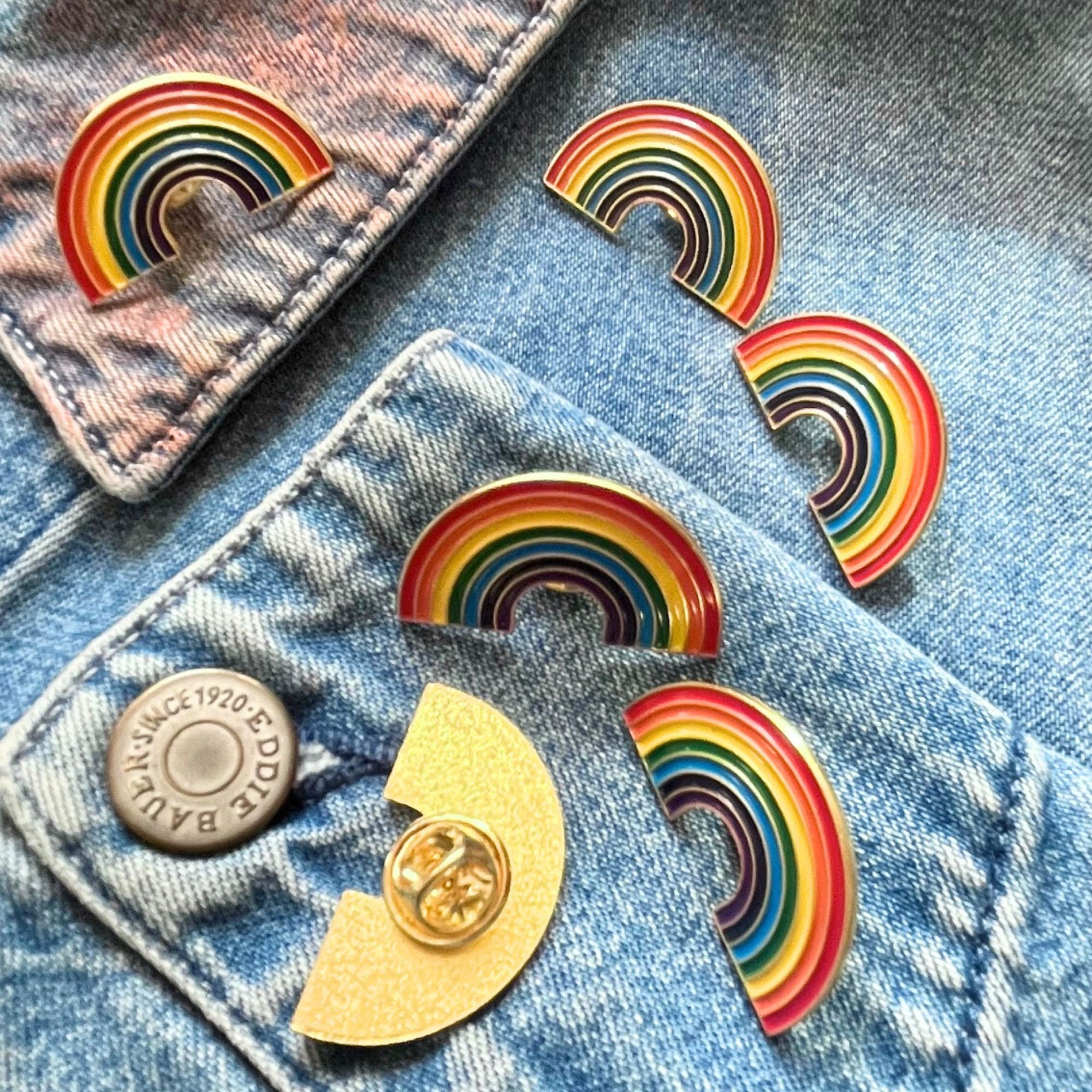 Rainbow Pride Flag Enamel Pin Pride Month LGBTQ Gay Pride Pin for Bag ...