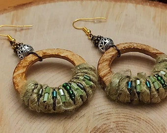 Banana Silk Earrings