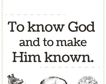 Póster de la Misión Conversaciones Clásicas: "Conocer a Dios" (Descarga digital)