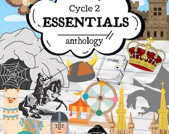 Cubierta de carpeta esencial de IEW: Ciclo 2 Historia medieval, imprimible