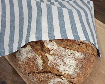 Linen Bread Bag, Reusable Storage Bag for Artisan Sourdough Loaf, Bread Bag for Homemade Bread, Gift Idea